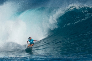 Sally Fitzgibbons reigns supreme at Cloudbreak. Picture courtesy of ASP/Robertson